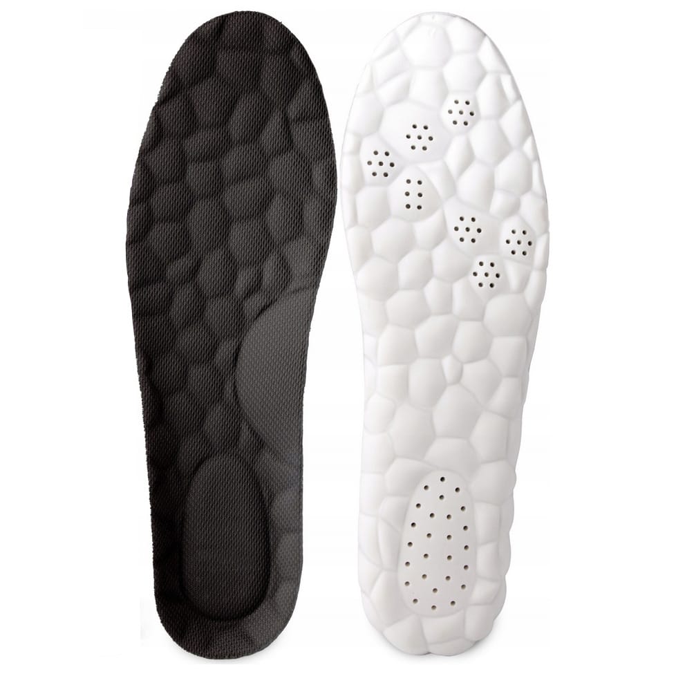 WKŁADKI DO BUTÓW OBUWIA CODZIENNEGO PRZEWIEWNE PIANKOWE MIĘKKIE 4D 1 PARA 43-44 - obrazek 2