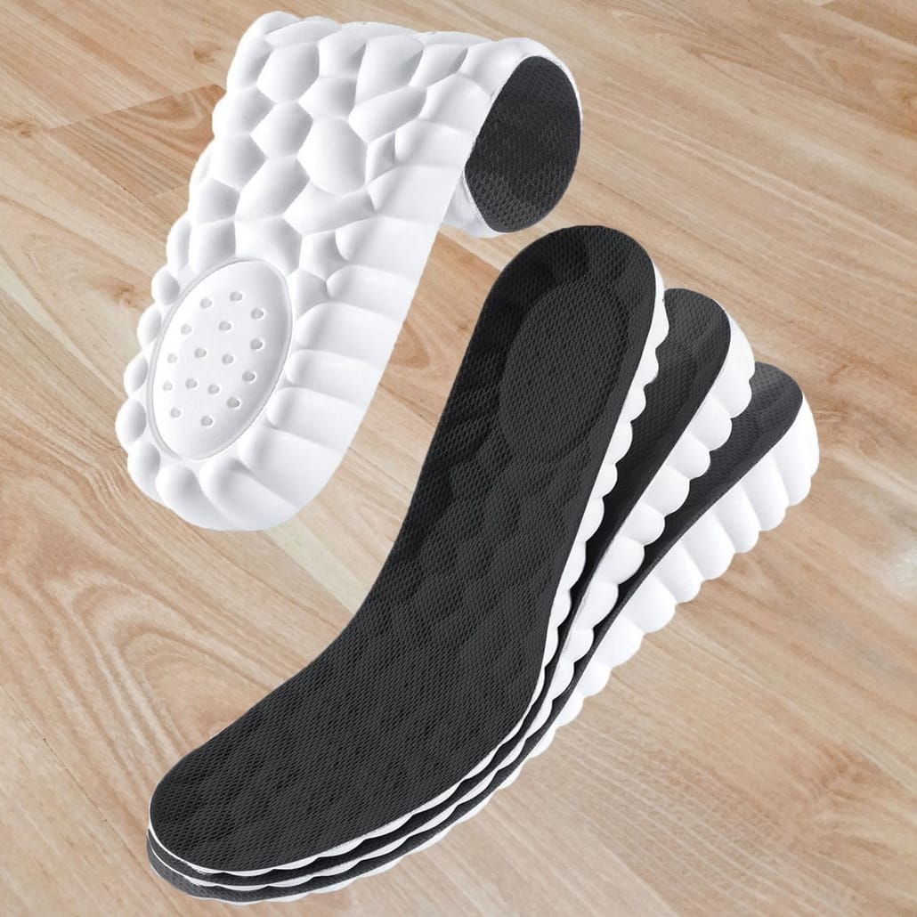 WKŁADKI DO BUTÓW OBUWIA CODZIENNEGO PRZEWIEWNE PIANKOWE MIĘKKIE 4D 1 PARA 43-44 - obrazek 5