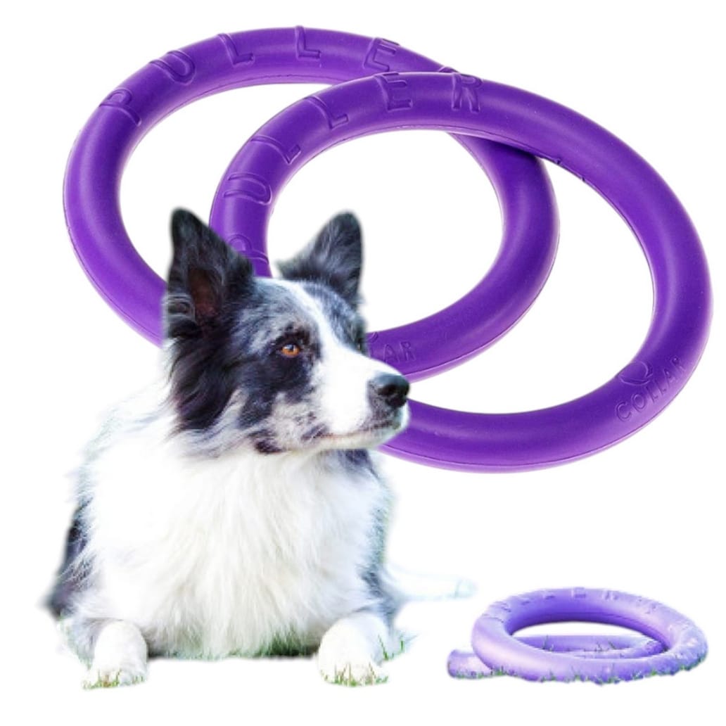 ZABAWKA DLA PSA PULLER RINGO GRYZAK DO SZKOLENIA TRENINGU RZUCANIA ZESTAW XL 29CM 2SZT - obrazek 2