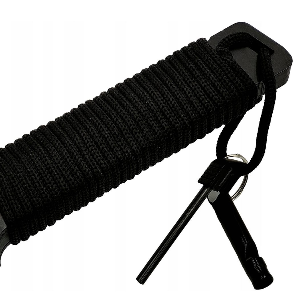 TOPOREK SIEKIERKA MŁOTEK MULTITOOL LINA KRZESIWO GWIZDEK ZESTAW SURVIVALOWY POKROWIEC - obrazek 6