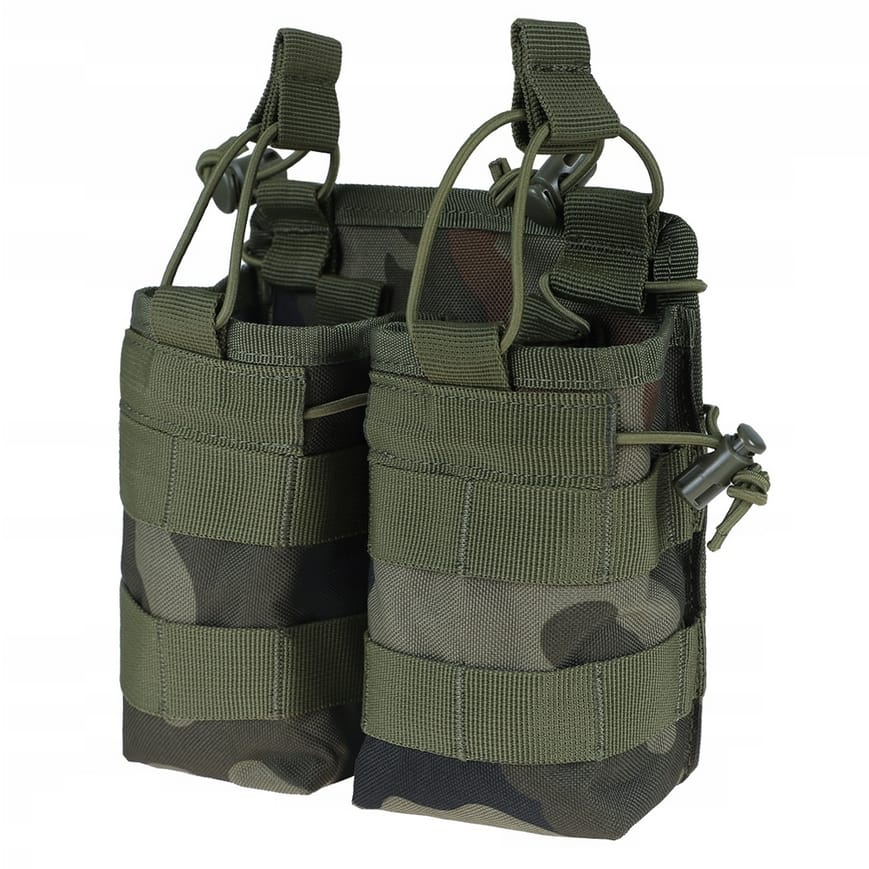 ŁADOWNICA KARABINOWA NA 4 MAGAZYNKI TAKTYCZNA MOLLE OTWARTA PODWÓJNA - obrazek 2