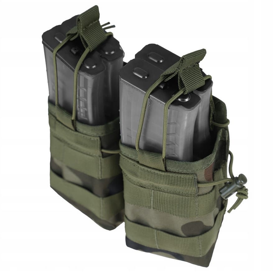 ŁADOWNICA KARABINOWA NA 4 MAGAZYNKI TAKTYCZNA MOLLE OTWARTA PODWÓJNA - obrazek 6