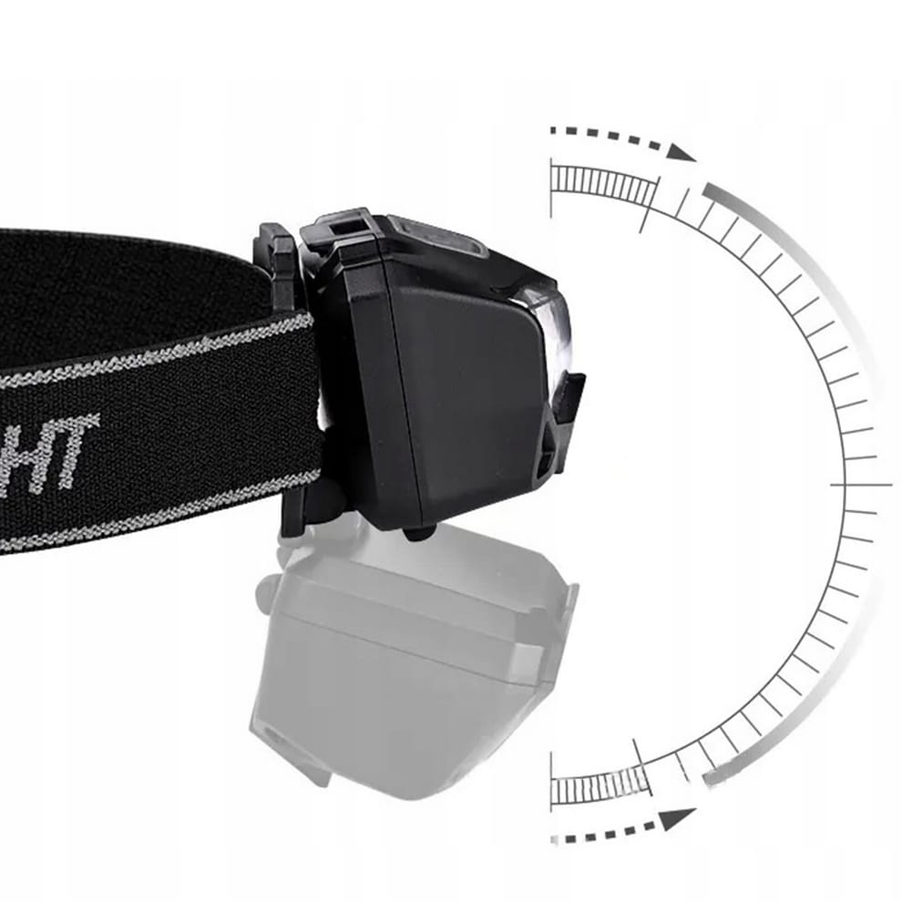 LATARKA CZOŁOWA CZOŁÓWKA LAMPKA LED XPE USB CZUJNIK RUCHU WODOODPORNA - obrazek 4