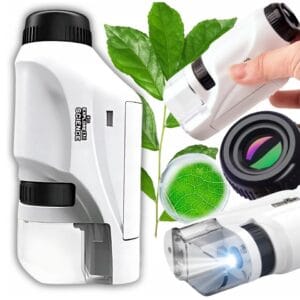 MIKROSKOP PRZENOŚNY MINI NAUKOWY OPTYCZNY EDUKACYJNY ZOOM 60X-120X