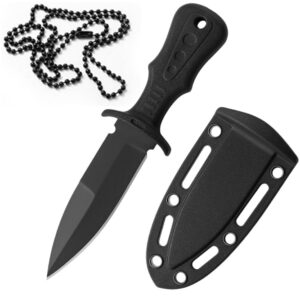 NÓŻ TAKTYCZNY SURVIVALOWY WOJSKOWY RZUTKA DO RZUCANIA SZTYLET KABURA NECK KNIFE NA SZYJĘ 13CM