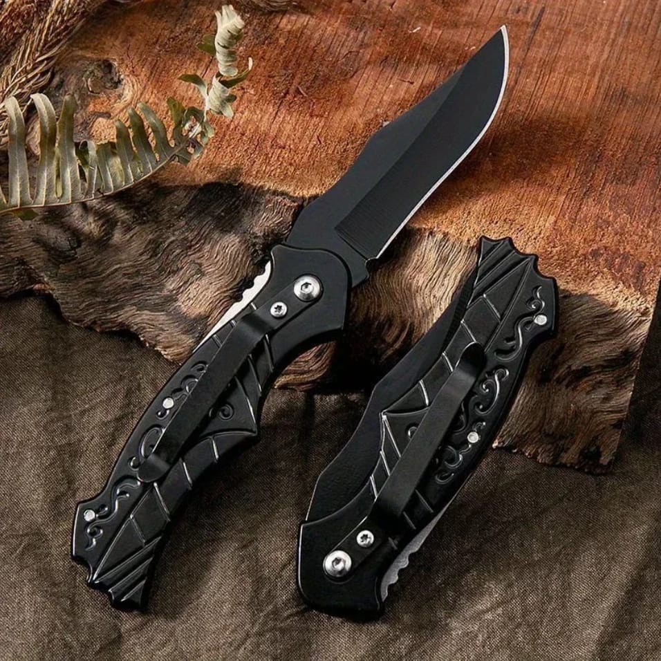NÓŻ SKŁADANY RATOWNICZY MYŚLIWSKI SURVIVAL SCYZORYK 15CM - obrazek 5