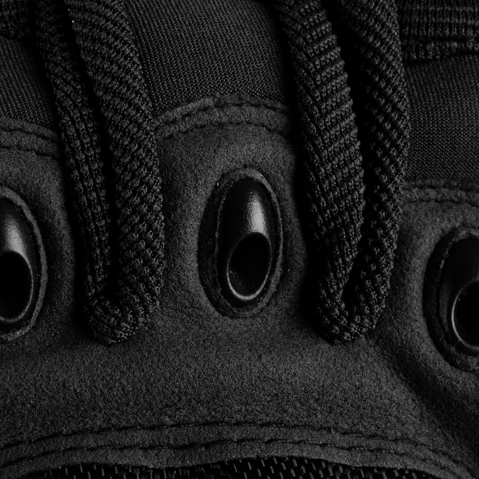 RĘKAWICE OCHRONNE TAKTYCZNE MILITARNE WOJSKOWE DOTYKOWE RĘKAWICZKI SURVIVAL CZARNY L - obrazek 7