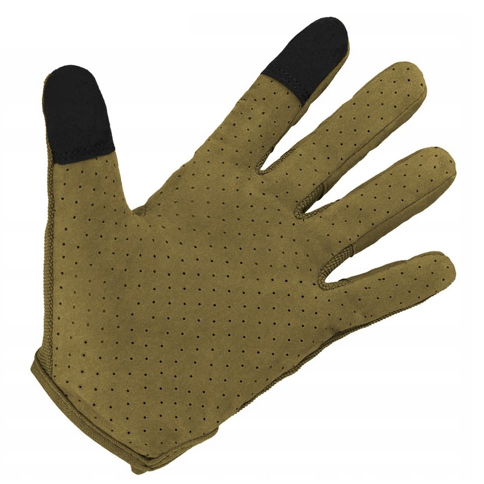 RĘKAWICE OCHRONNE TAKTYCZNE MILITARNE WOJSKOWE DOTYKOWE STRZELECKIE RĘKAWICZKI SURVIVAL OLIWKA XL - obrazek 3