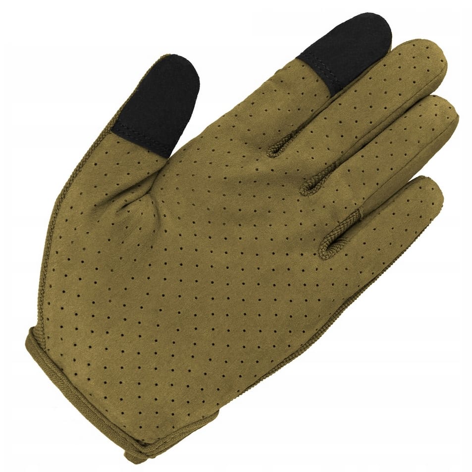 RĘKAWICE OCHRONNE TAKTYCZNE MILITARNE WOJSKOWE DOTYKOWE STRZELECKIE RĘKAWICZKI SURVIVAL OLIWKA L - obrazek 5