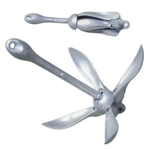 KOTWICA SKŁADANA OCYNKOWANA DO ŁODZI PONTONU JACHTU MOTORÓWKI 1,5KG