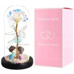 WIECZNA RÓŻA OZDOBA ŚWIECĄCA LED PREZENT DEKORACJA WALENTYNKI POSTACIE