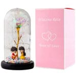 WIECZNA RÓŻA OZDOBA ŚWIECĄCA LED PREZENT DEKORACJA WALENTYNKI POSTACIE