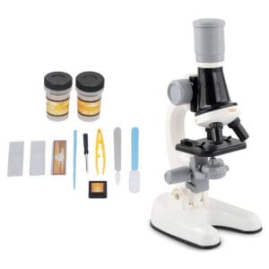 MIKROSKOP NAUKOWY OPTYCZNY LABORATORYJNY EDUKACYJNY 3 OBIEKTYWY ZOOM 100X-1200X ZESTAW