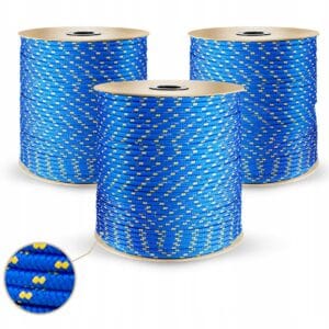 LINA PLECIONA POLIPROPYLENOWA LINKA ŻEGLARSKA MOCNY SZNUR 5MM 50M