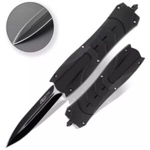 NÓŻ AUTOMATYCZNY SPRĘŻYNOWY OTF WYSUWANY OD FRONTU CHOWANE OSTRZE 24CM