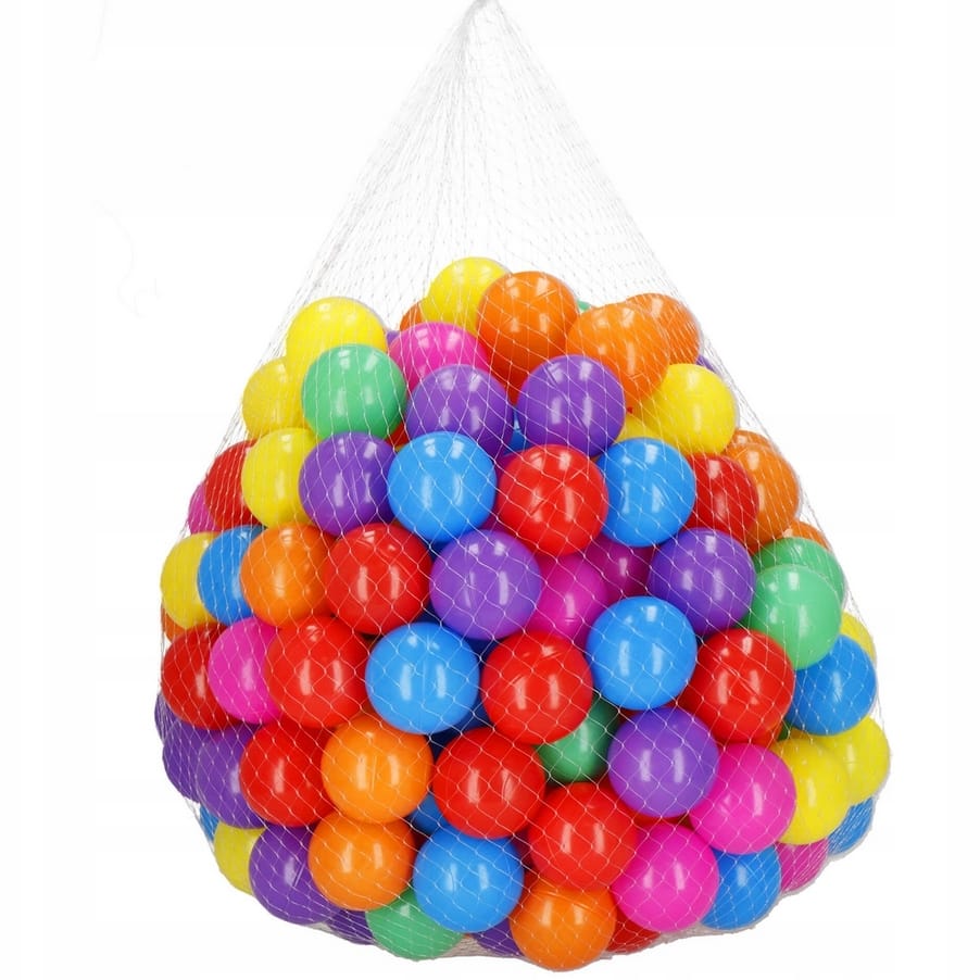 PIŁKI PIŁECZKI KULKI KOLOROWE DO SUCHEGO BASENU KOJCA NAMIOTU ZESTAW 100SZT 6CM - obrazek 3