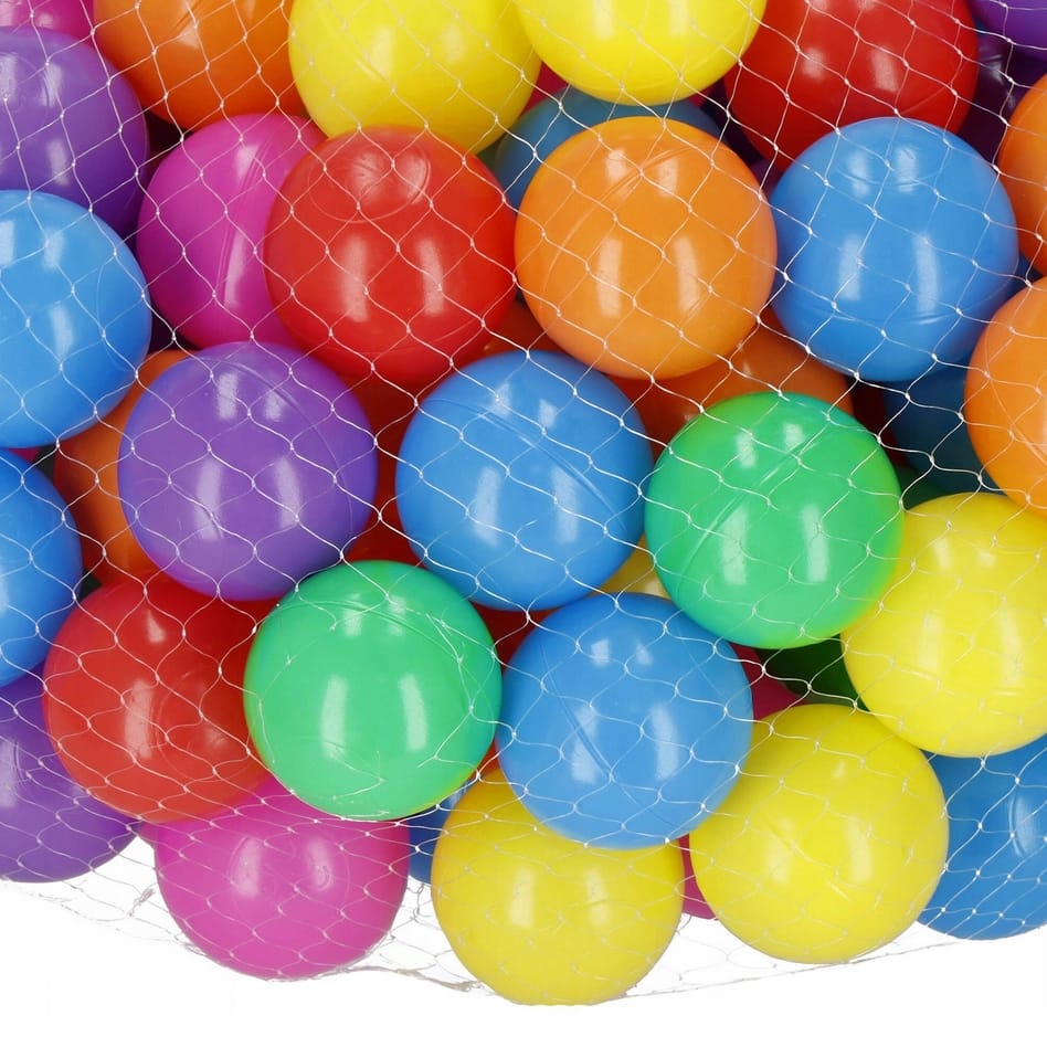 PIŁKI PIŁECZKI KULKI KOLOROWE DO SUCHEGO BASENU KOJCA NAMIOTU ZESTAW 100SZT 6CM - obrazek 4