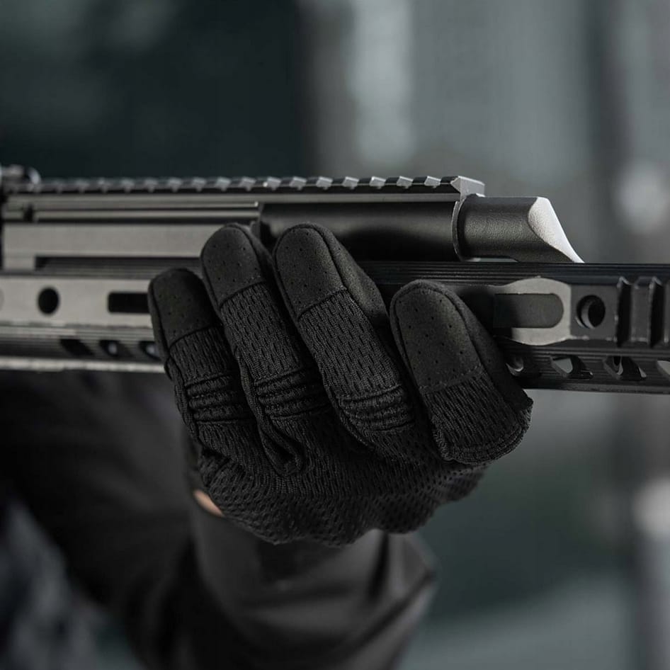 RĘKAWICE OCHRONNE TAKTYCZNE MILITARNE WOJSKOWE DOTYKOWE RĘKAWICZKI SURVIVAL CZARNY XL - obrazek 6