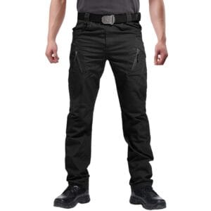 SPODNIE TAKTYCZNE TURYSTYCZNE WOJSKOWE BOJÓWKI CZARNY ROZMIAR XL