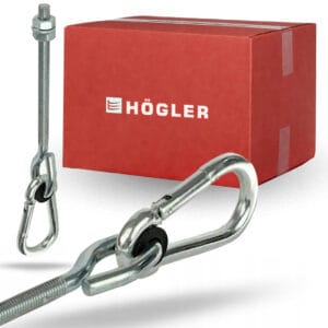 HAK HUŚTAWKOWY Z KARABIŃCZYKIEM MOCOWANIE UCHWYT DO HUŚTAWKI M10 315MM