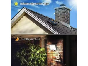 Solarna lampa LED z czujnikiem ruchu