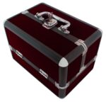 KUFER 25x17x17cm PURPUROWY KOSMETY