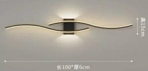 LAMPA ŚCIENNA 3 KOLORY ŚWIATŁA 35W CZARNA