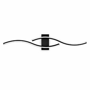 LAMPA ŚCIENNA 3 KOLORY ŚWIATŁA 35W CZARNA