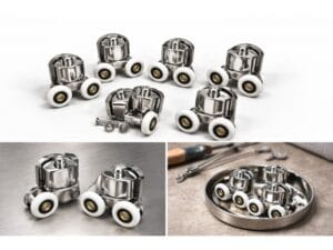 Zestaw rolek do kabiny prysznicowej 8 x stal