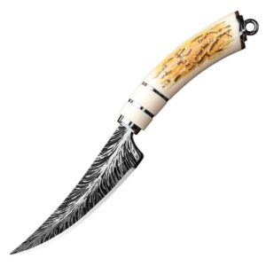 NÓŻ MYŚLIWSKI WOJSKOWY TURYSTYCZNY POKROWIEC 22CM