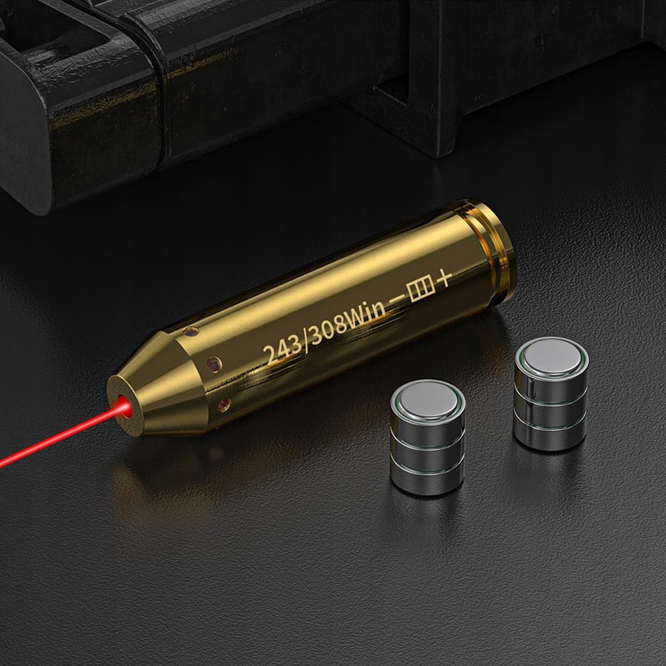 NABÓJ LASEROWY DO KALIBRACJI LUNETY .308 .243 WIN PRZYSTRZELIWANIA BRONI CZERWONY LASER - obrazek 5