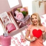 RÓŻE MYDLANE BUKIET DYFUZOR ZAPACHOWY ZESTAW PREZENTOWY OZDOBA PREZENT NA WALENTYNKI FLOWERBOX