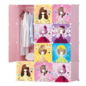 SZAFA MODUŁOWA SZAFKA REGAŁ MEBLE GARDEROBA PÓŁKI RÓŻOWA POJEMNA DUŻA 12 MODUŁÓW