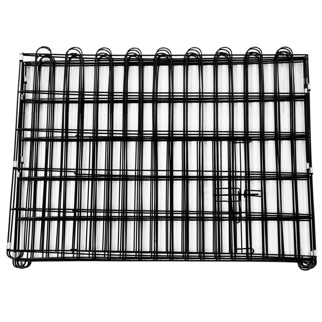KOJEC KLATKA ZAGRODA MODUŁOWA DLA ZWIERZĄT PSA KOTA CZARNA 6 PANELI X88CM - obrazek 4