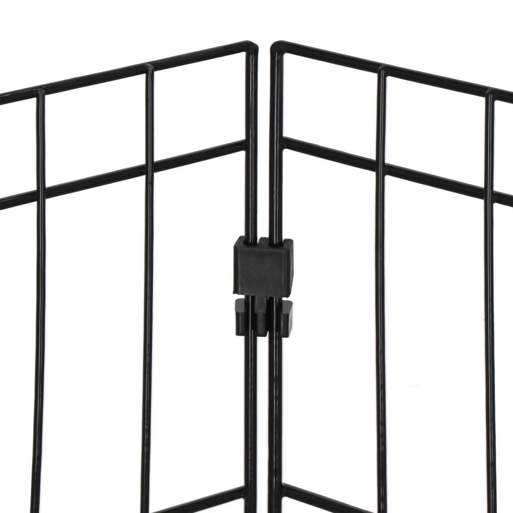 KOJEC KLATKA ZAGRODA MODUŁOWA DLA ZWIERZĄT PSA KOTA CZARNA 6 PANELI X88CM - obrazek 13