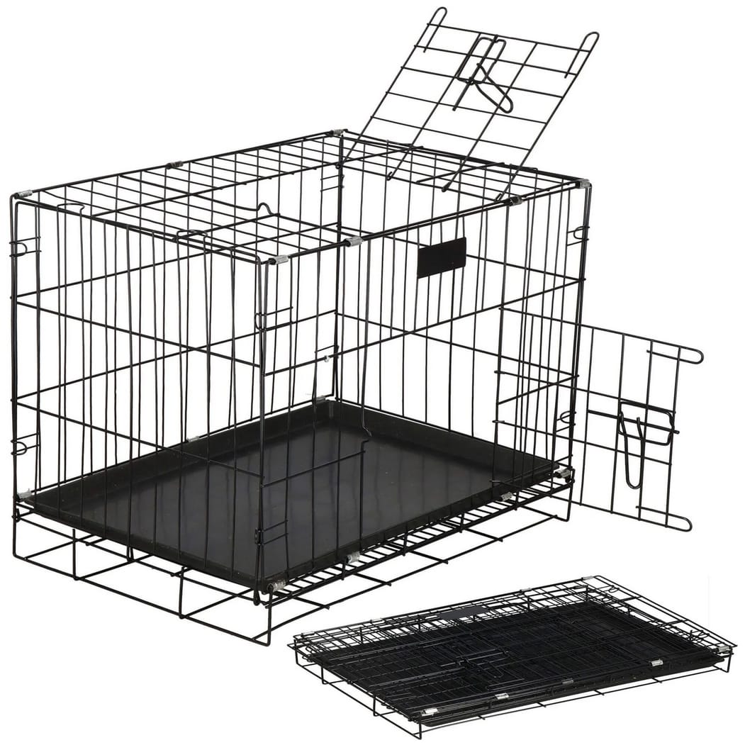 KLATKA DLA PSA KOTA KRÓLIKA ZWIERZĄT METALOWA KOJEC TRANSPORTER S 50CM