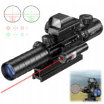 LUNETA CELOWNICZA 3-9X32 CELOWNIK KOLIMATOR RED DOT CZERWONY ZIELONY LASER LASEROWY 3W1