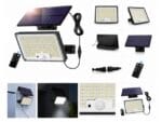 Lampa solarna LED z czujnikiem ruchu + pilot