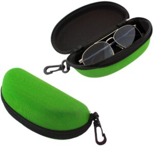 TWARDE ETUI NA OKULARY ZIELONY