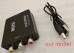 ADAPTER SYGNAŁU AV RCA CINCH DO HDMI AUDIO RCA