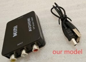ADAPTER SYGNAŁU AV RCA CINCH DO HDMI AUDIO RCA