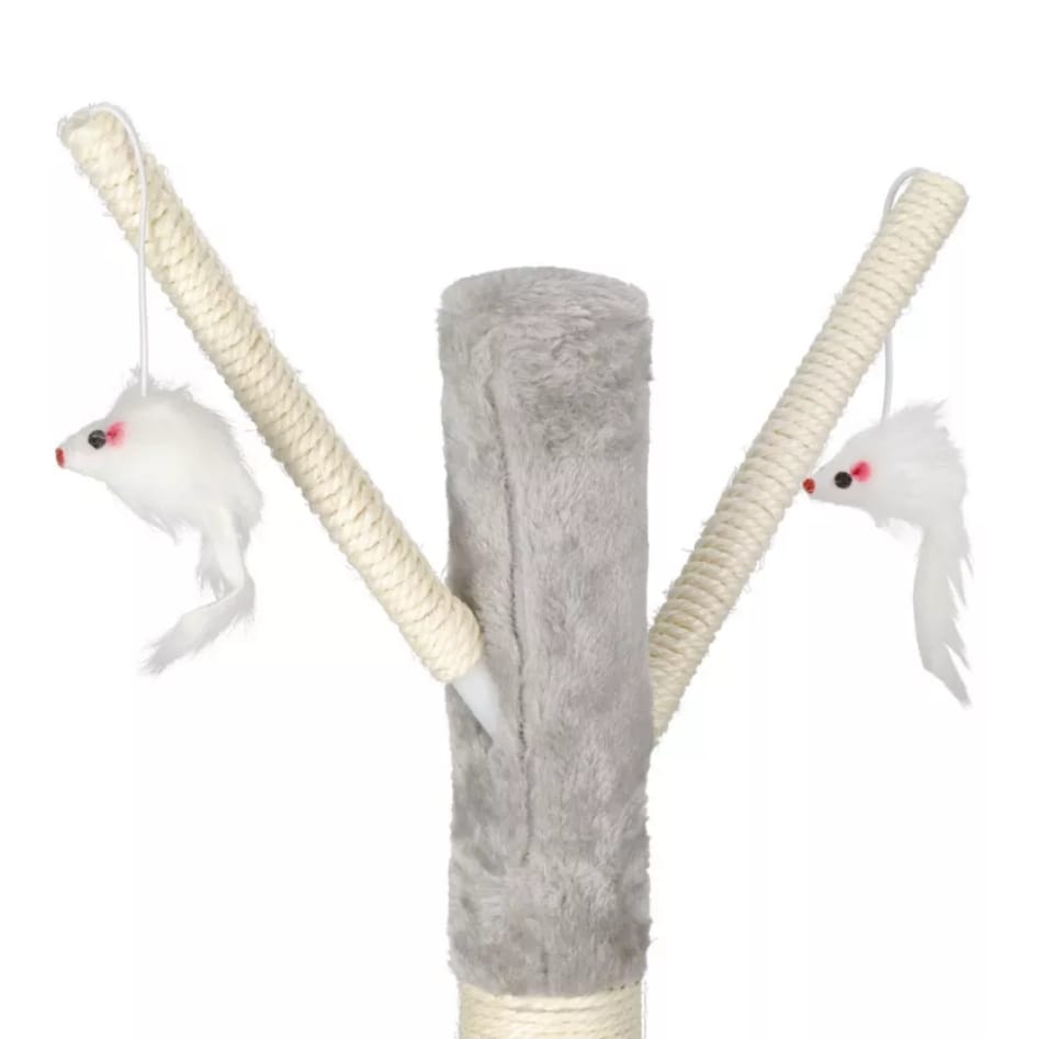 DRAPAK DUŻY DLA KOTA WIEŻA DRZEWKO LEGOWISKO DOMEK Z ZABAWKAMI 4 POZIOMY 110CM XL - obrazek 4