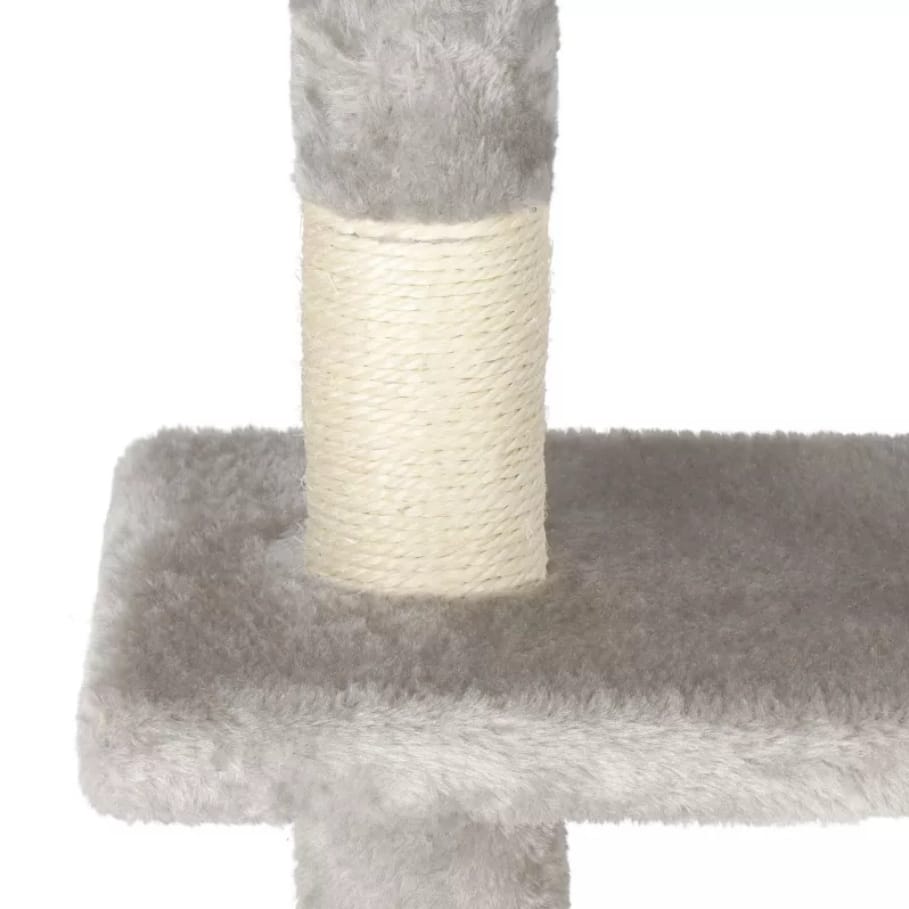 DRAPAK DUŻY DLA KOTA WIEŻA DRZEWKO LEGOWISKO DOMEK Z ZABAWKAMI 4 POZIOMY 110CM XL - obrazek 6