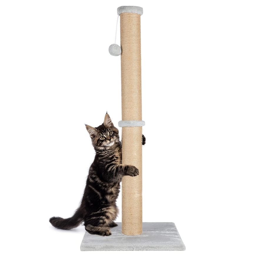 DRAPAK DUŻY DLA KOTA DOMEK SŁUPEK Z ZABAWKAMI 104CM XL - obrazek 2