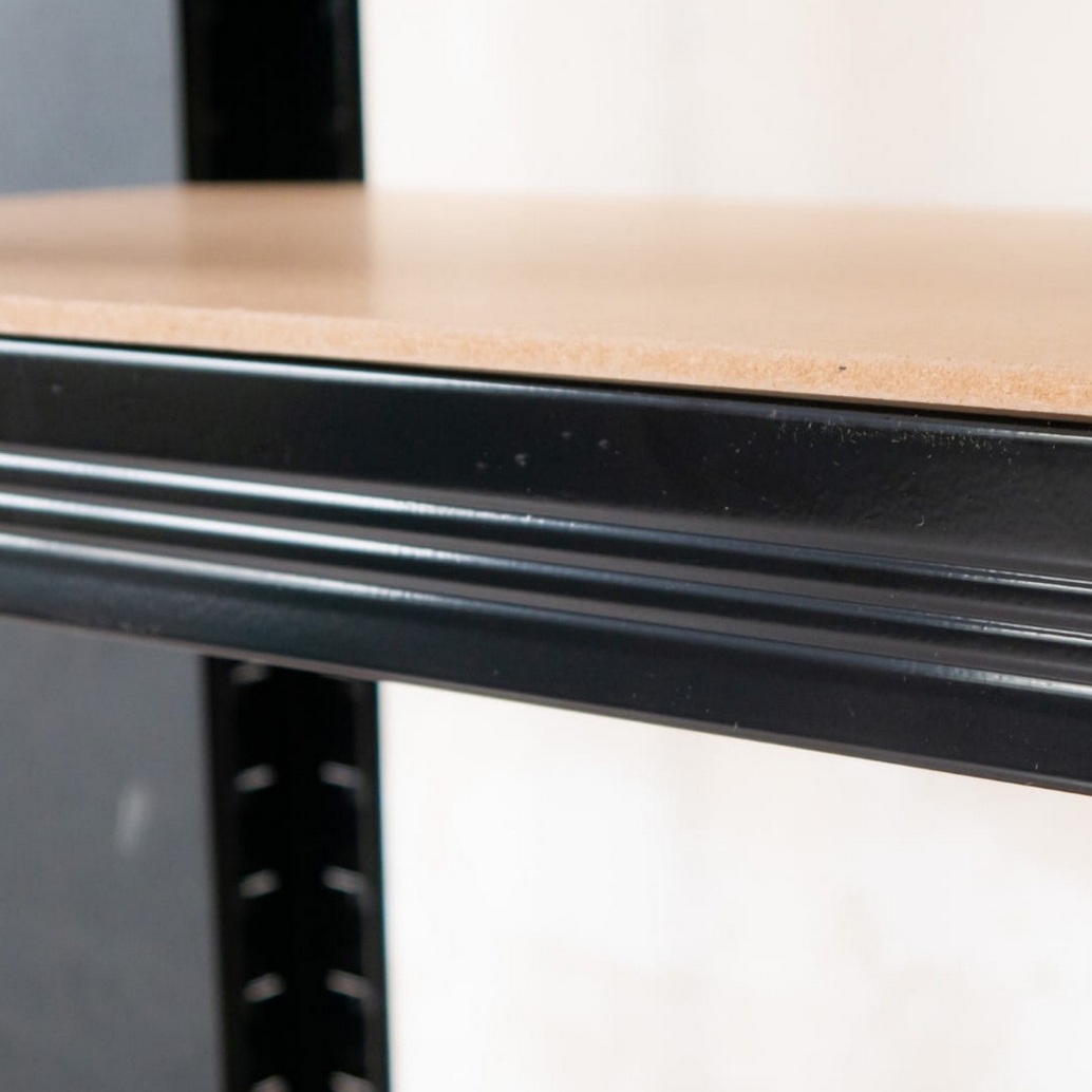 REGAŁ METALOWY MAGAZYNOWY GARAŻOWY CZARNY 6 PÓŁEK 1260KG 222X90X40 - obrazek 9