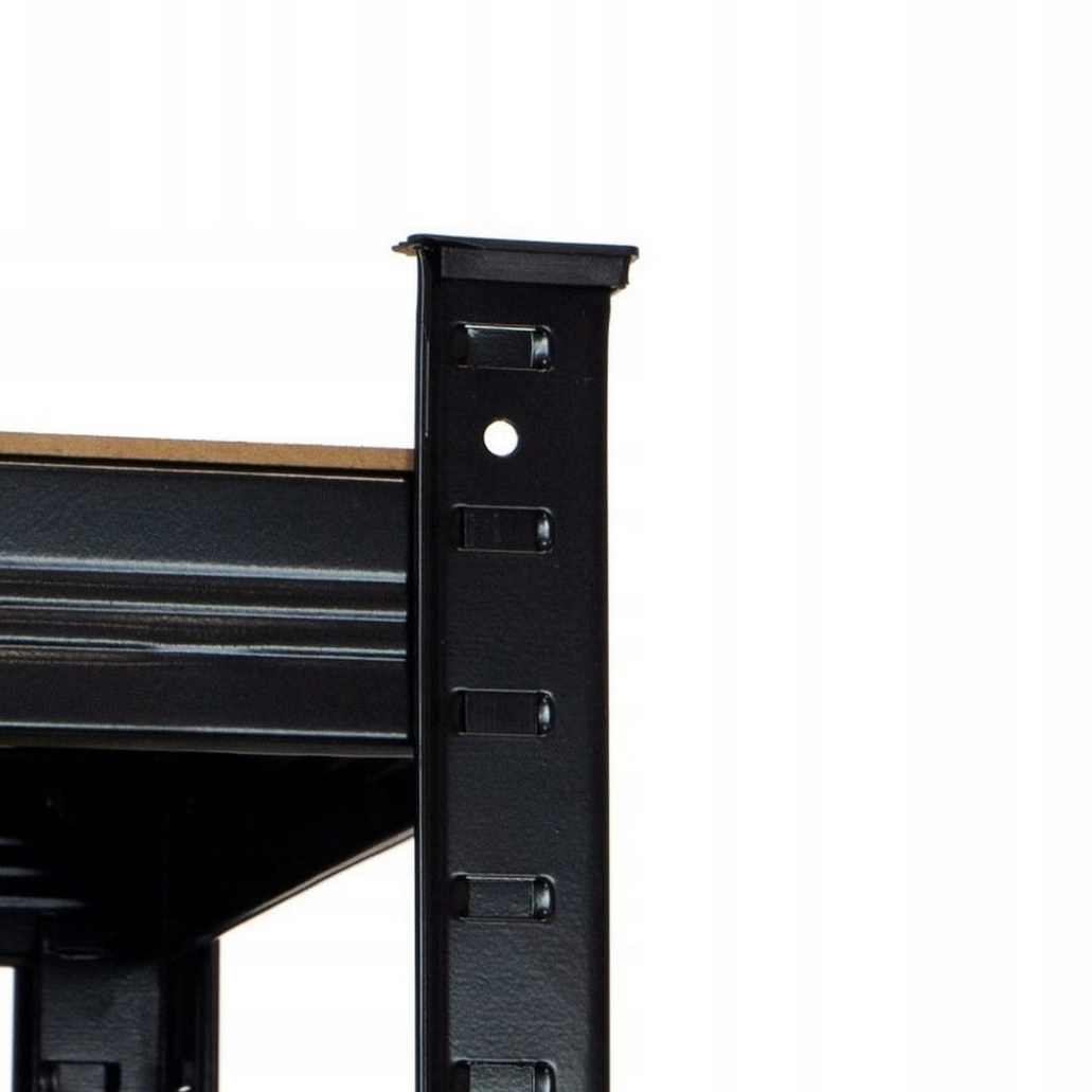 REGAŁ METALOWY MAGAZYNOWY GARAŻOWY CZARNY 6 PÓŁEK 1260KG 222X90X40 - obrazek 10