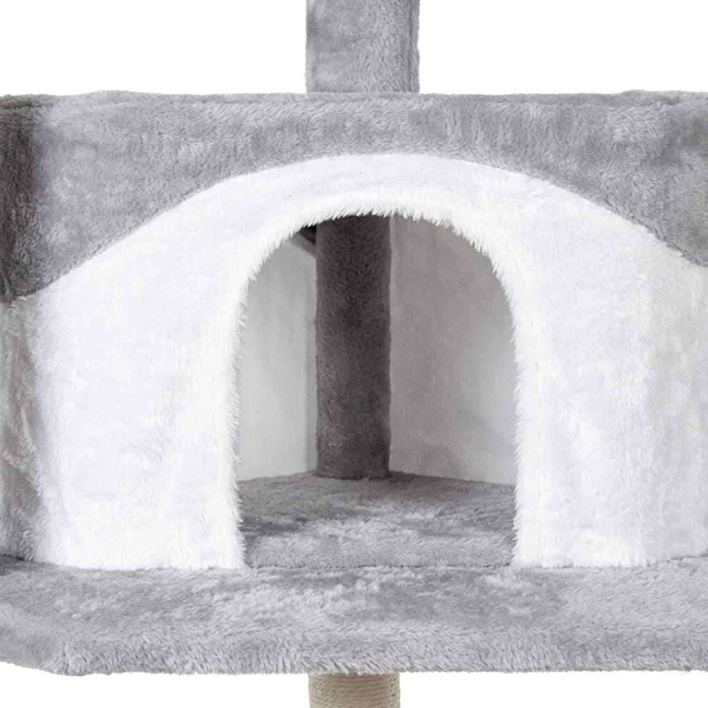 DRAPAK DLA KOTA WIEŻA DRZEWKO LEGOWISKO DOMEK Z ZABAWKAMI 11 POZIOMÓW 203CM XXL - obrazek 5