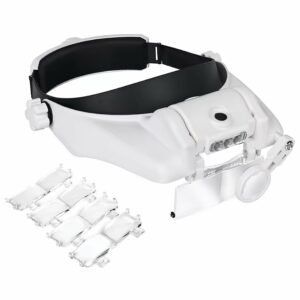 OKULARY POWIĘKSZAJĄCE LED 8X