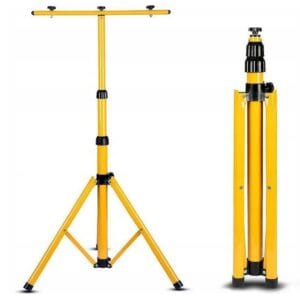 STATYW STOJAK PODWÓJNY TRIPOD NA NAŚWIETLACZ HALOGEN LAMPA ROBOCZA LED 160CM