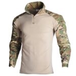 BLUZA TAKTYCZNA TURYSTYCZNA WOJSKOWA KOSZULKA Z DŁUGIM RĘKAWEM ŚCIĄGACZ CAMO 2XL 3XL